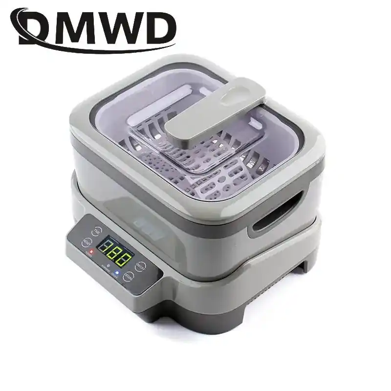 Ultrasonic Cleaner Washer Bath Tank Basket Timing Degas Watches Glasses