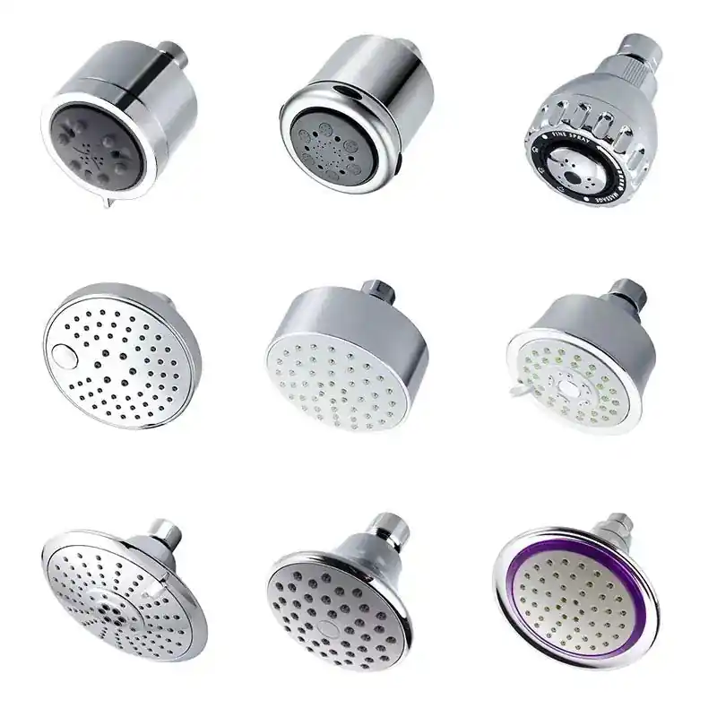 Water Saving ABS Shower Head Chrome Top Spray Shower Head