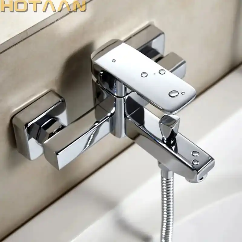Polished Chrome Finish New Wall Mounted Waterfall Bathroom Bathtub