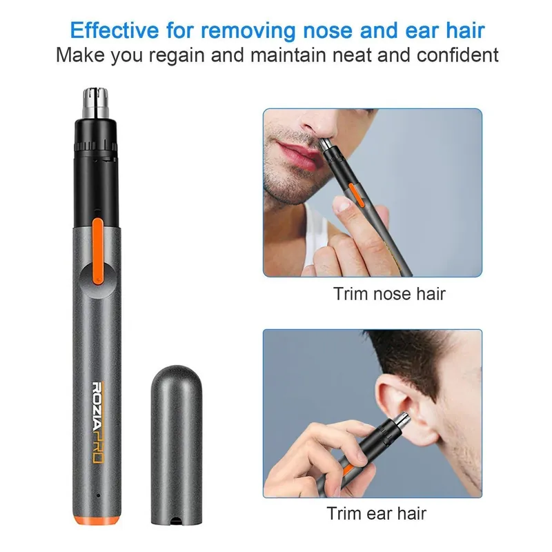 Nose & Ear Hair Trimmer For Men & Women Portable Rotating USB Charging Hair