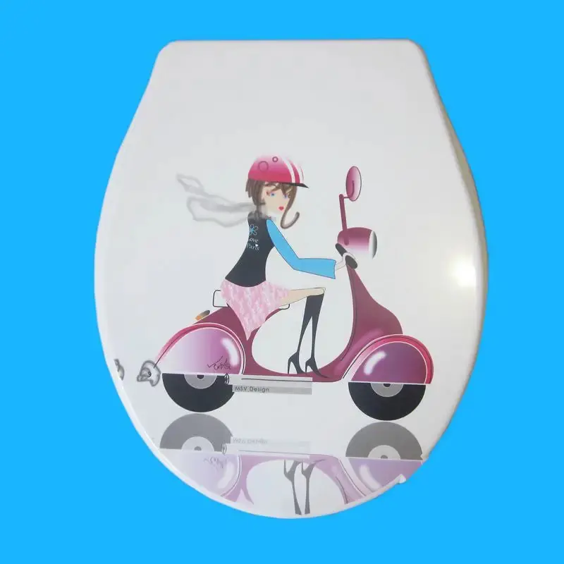 Toilet lid cover standard closing 2020 high quality colorful toilet seat