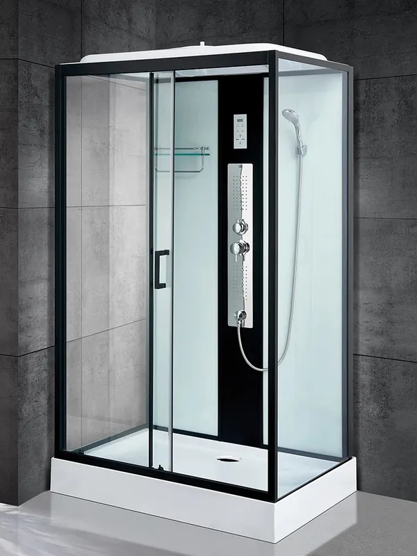 Shower Room Bathroom Integrated Toilet Bath Room Sliding Door Glass