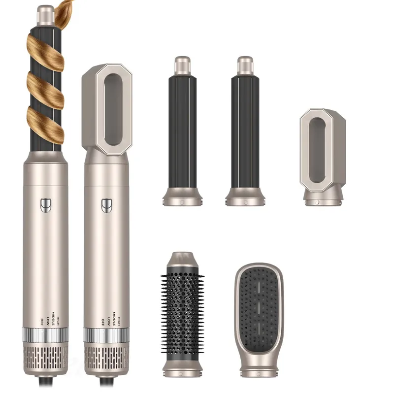 Hair Dryer 5 in 1 Multifunctional Electric Comb Negative Ion StraightComb Curling Iron