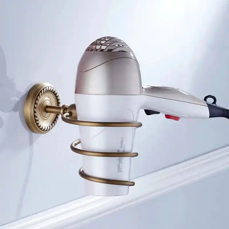 Hair Dryer Holder Wall Dryer Cradle Straightener Stand Hairdryer Organizer Storage