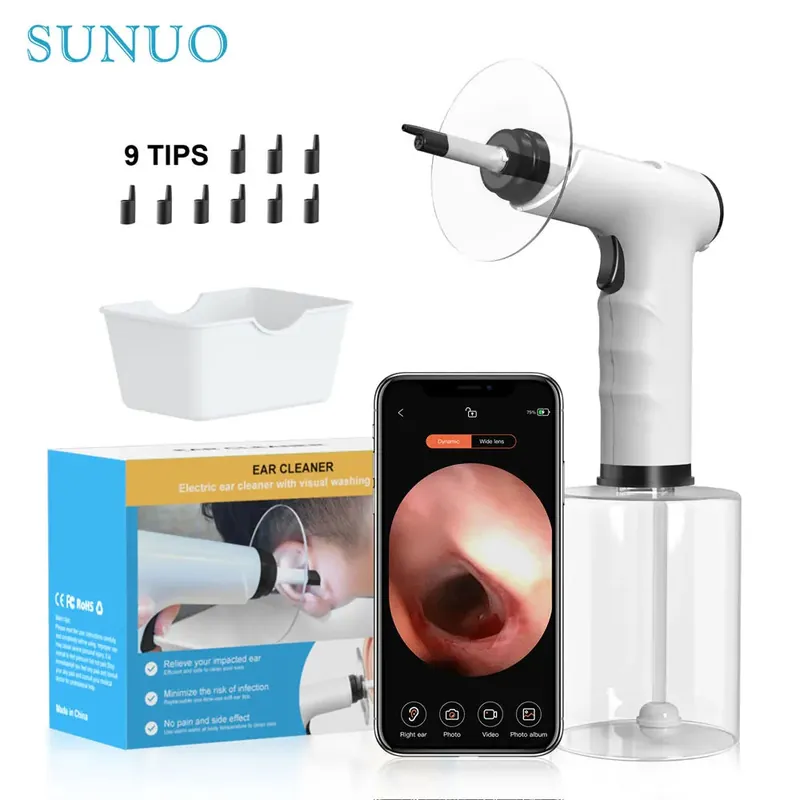 Electric Ear Wax Removal Kit with Soft Spray Safe and Effective Ear Cleaner