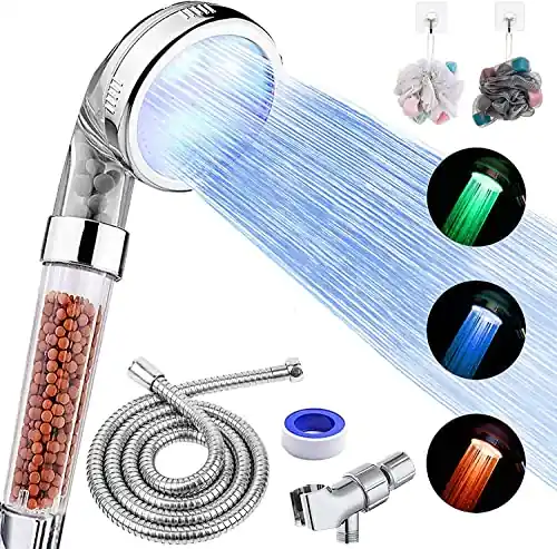 Shower Head with Handheld, High Pressure Shower Head with Hose, Holder