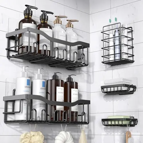 Bathroom Storage&Home Decor&Kitchen,No Drilling,Large Capacity