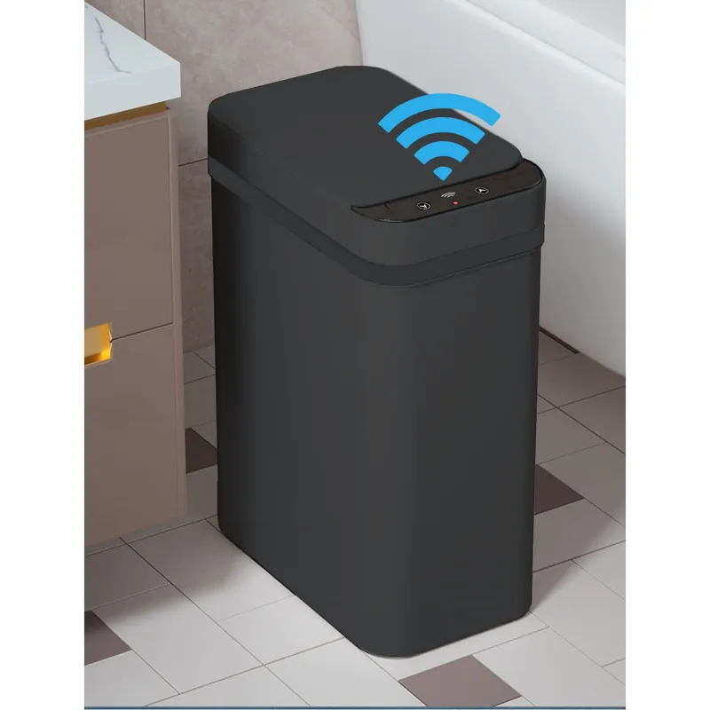 Bathroom Trash Can - 2.5 Gallon Smart Trash Can Sensor Motion