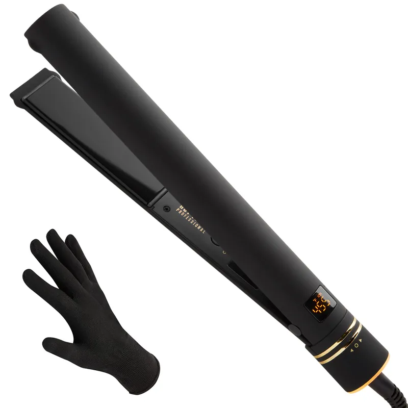 Gold Evolve Ionic Salon Hair Flat Iron Long-Lasting
