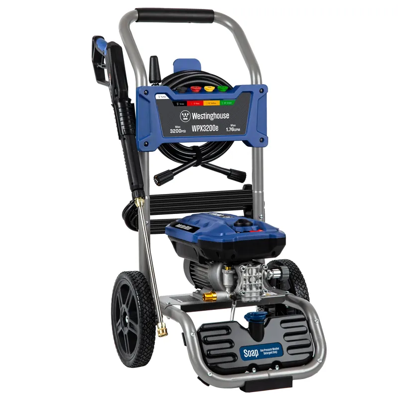 Westinghouse WPX3200e Electric Pressure Washer, 3200 PSI and 1.76 Max GPM, Induction Motor, Onboard Soap Tank, Spray Gun and Wand