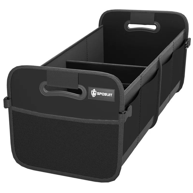 Sposuit Trunk Organizer for Car - 70L Collapsible Trunk Storage with 11 Pockets & Reinforced Handles