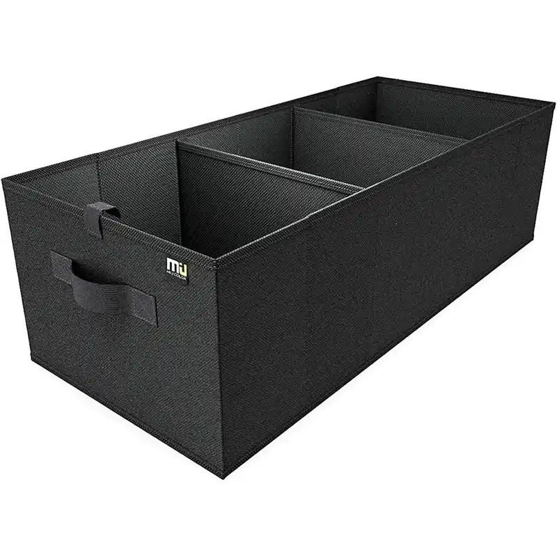 MIU COLOR Car Trunk Organizer for SUV, 70L Expandable Large Capacity, Sturdy Cargo Trunk Storage Organizer, Non Slip Bottom, Black