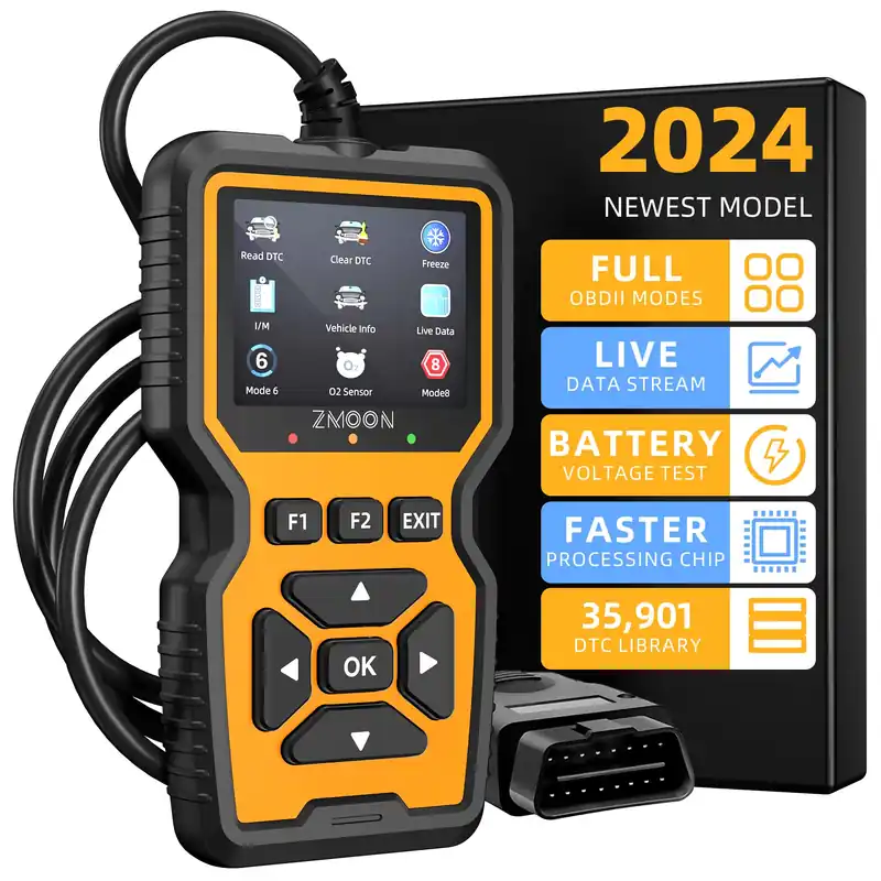 ZMOON ZM201 Professional OBD2 Scanner Diagnostic Tool, Enhanced Check Engine Code Reader with Reset OBDII/EOBD