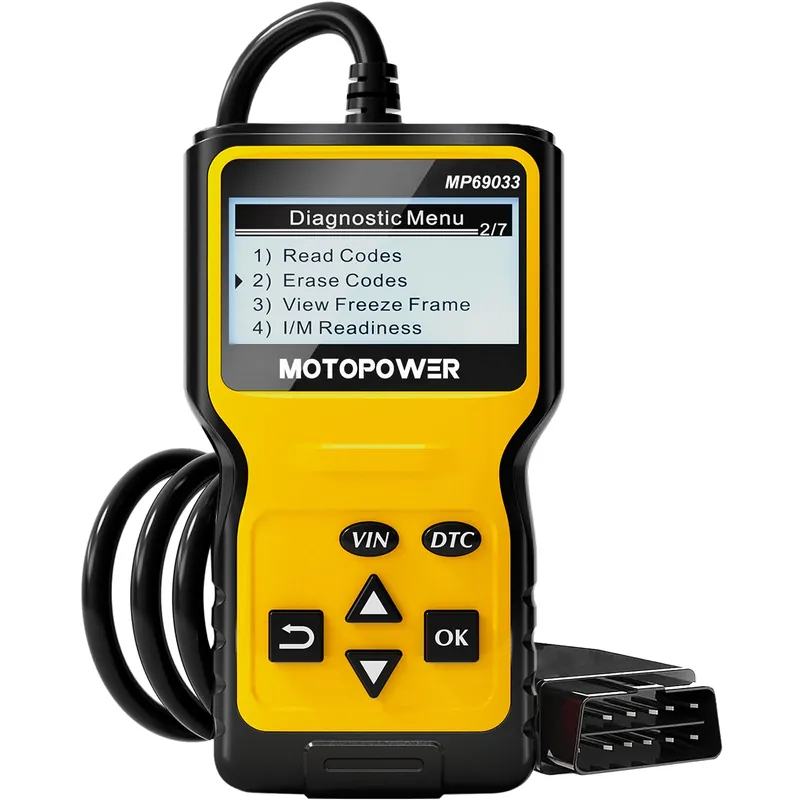 MOTOPOWER MP69033 Car OBD2 Scanner Code Reader Engine Fault Scanner CAN Diagnostic Scan Tool for All OBD