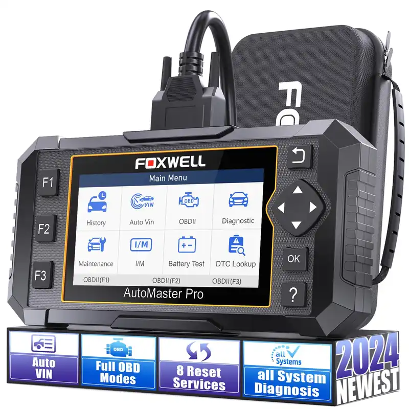 FOXWELL Car Scanner NT624 Elite All System OBD2 Scanner Diagnostic Tool 8 Reset Code Reader ABS/SAS/TPS/Oil/EPB/BRT Scanner