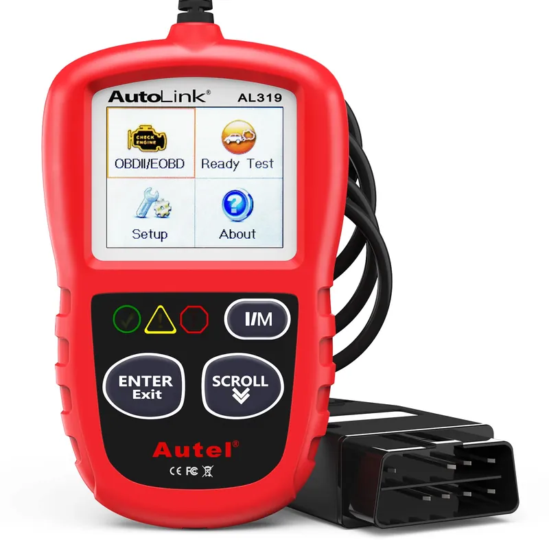 Autel Professional OBD2 Scanner AL319 Code Reader, Enhanced Check and Reset Engine Fault Code, Live Data, Freeze Frame