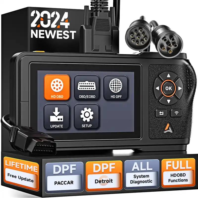 Scanner Diagnostic Scan Tool, Full OBDII Car Code Reader with Multiple Add-on Software Packages, Car Scanner Diagnostic for All Cars, 5" Touchscreen, 32G Memory
