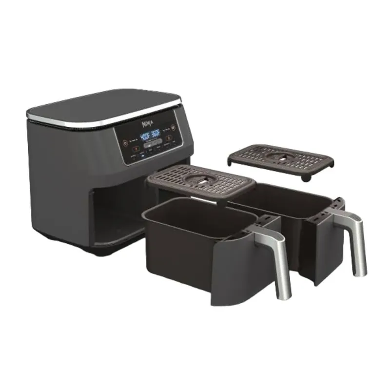 Ninja DZ201 Foodi 6-in-1 2-Basket Air Fryer with DualZone Technology, 8-Quart Capacity