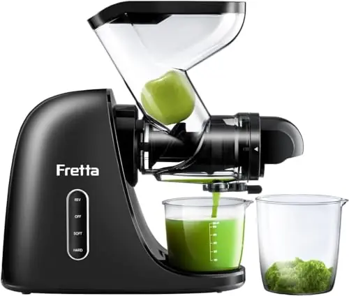 Masticating Slow Juicers, 3-inch Wide Feeding Chute Cold Press Juicer, Celery Juicer