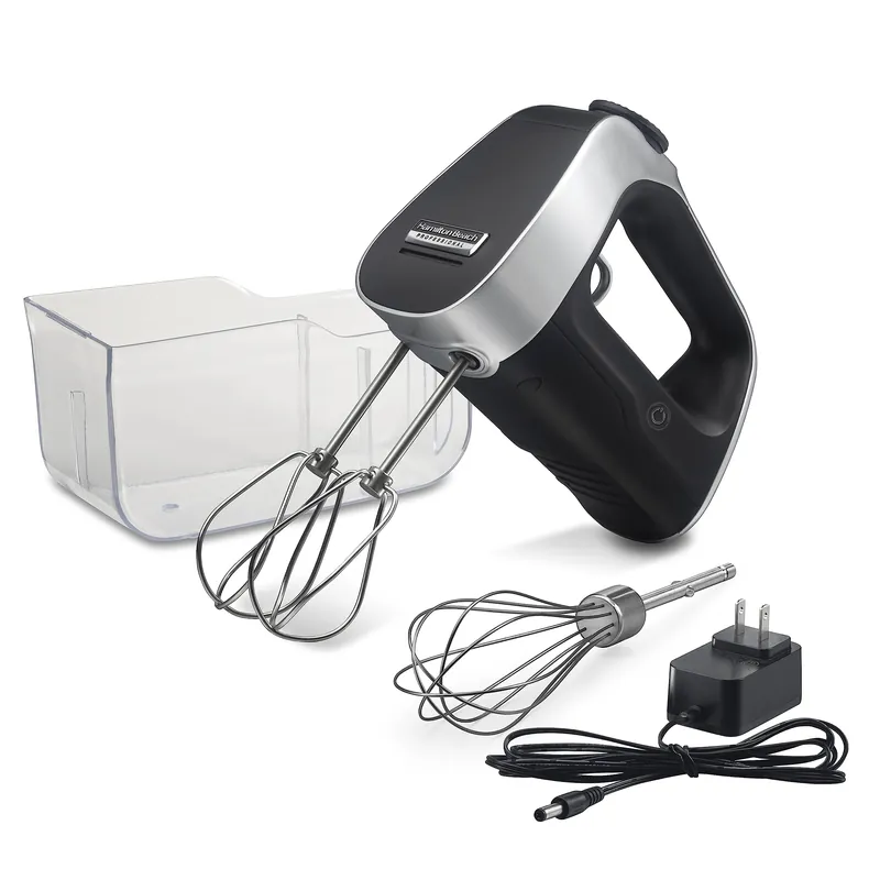 Professional Cordless Electric Hand Mixer with Infinite Speed Control