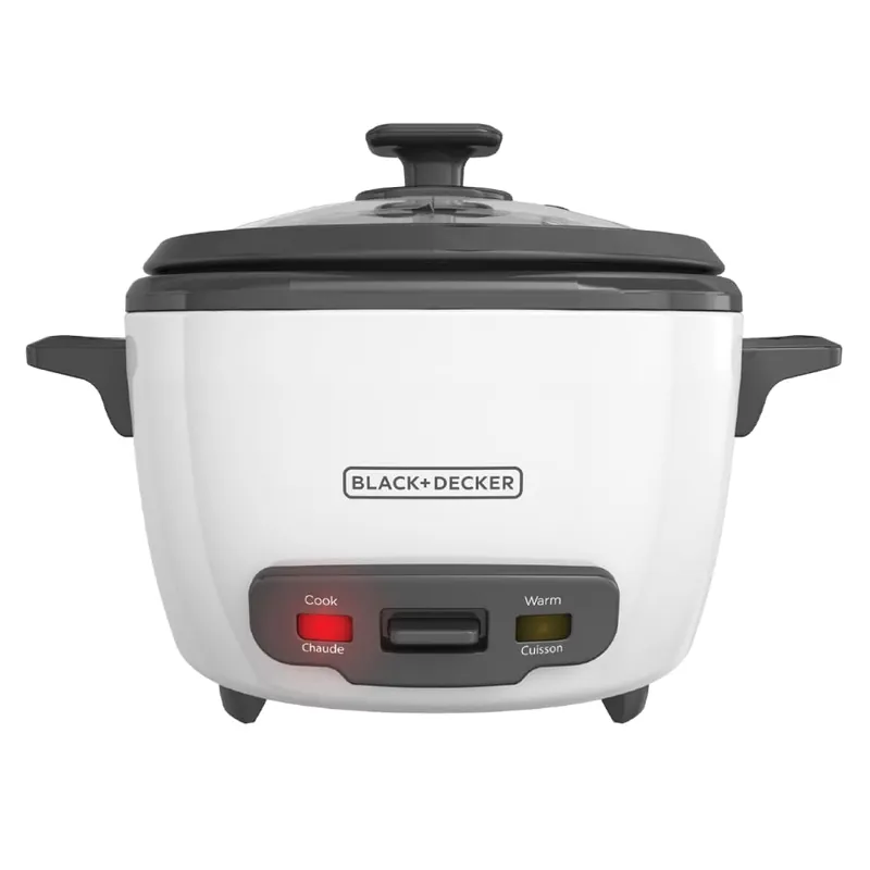 16-Cup Rice Cooker, 8-Cup Uncooked Rice, Steaming Basket, Removable Non-Stick Bowl