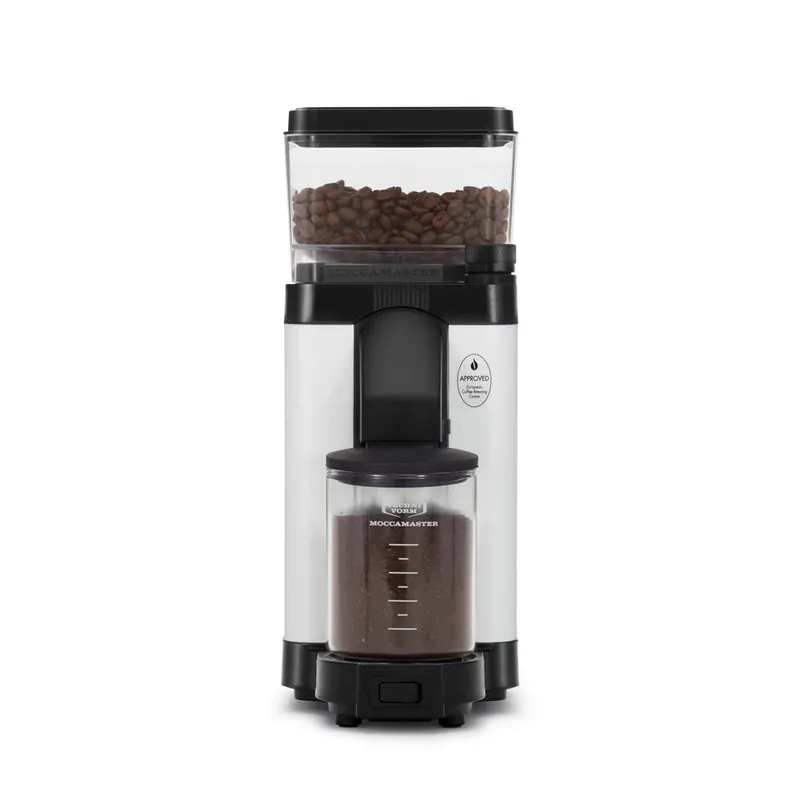 Moccamaster 49522 KM5 Burr Coffee Grinder, Matte White