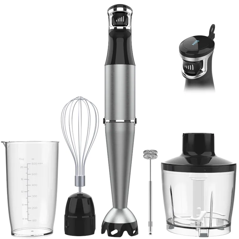 Handheld Corded Hand Blender 1100W, Trigger Variable Speed 5 in 1 Stick Blender