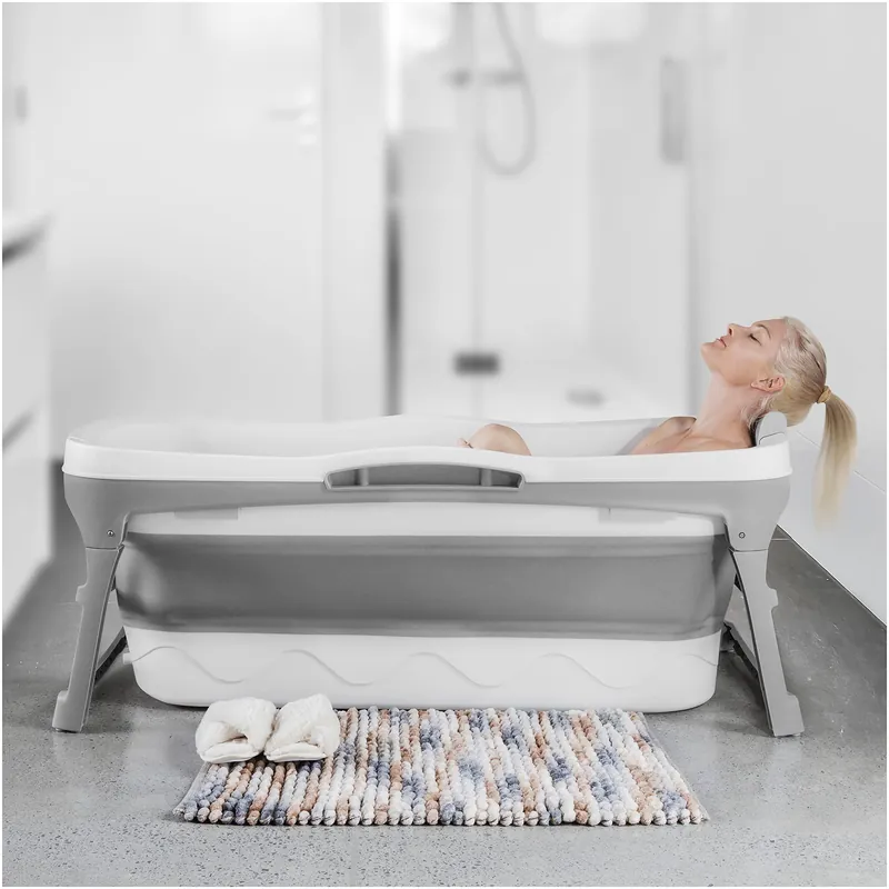 Bathtub for Adult - Large 56‘in Foldable Collapsible tub