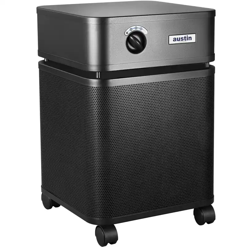 Powerful Air Purifier with HEPA Medical-Grade Filtration System, Eliminate Harmful Airborne Contaminants, (Black)