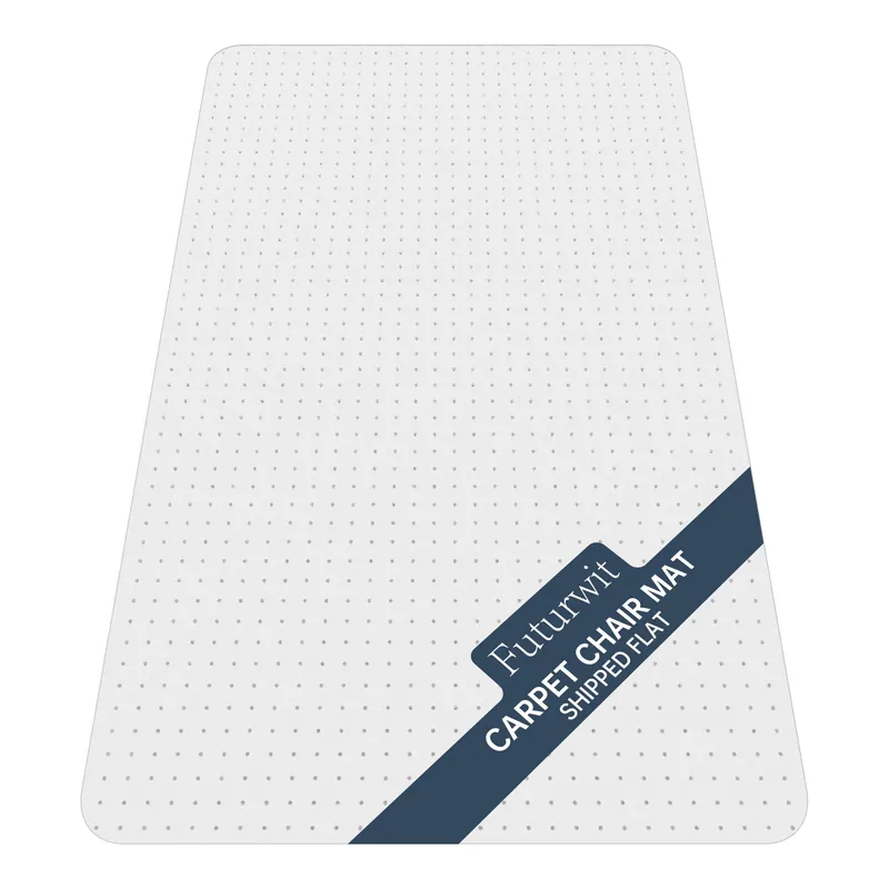 Office Chair Mat for Carpet Floor, Heavy Duty Floor Protector for Desk, Plastic Rolling Chair Mats 47" x 33" Rectangle