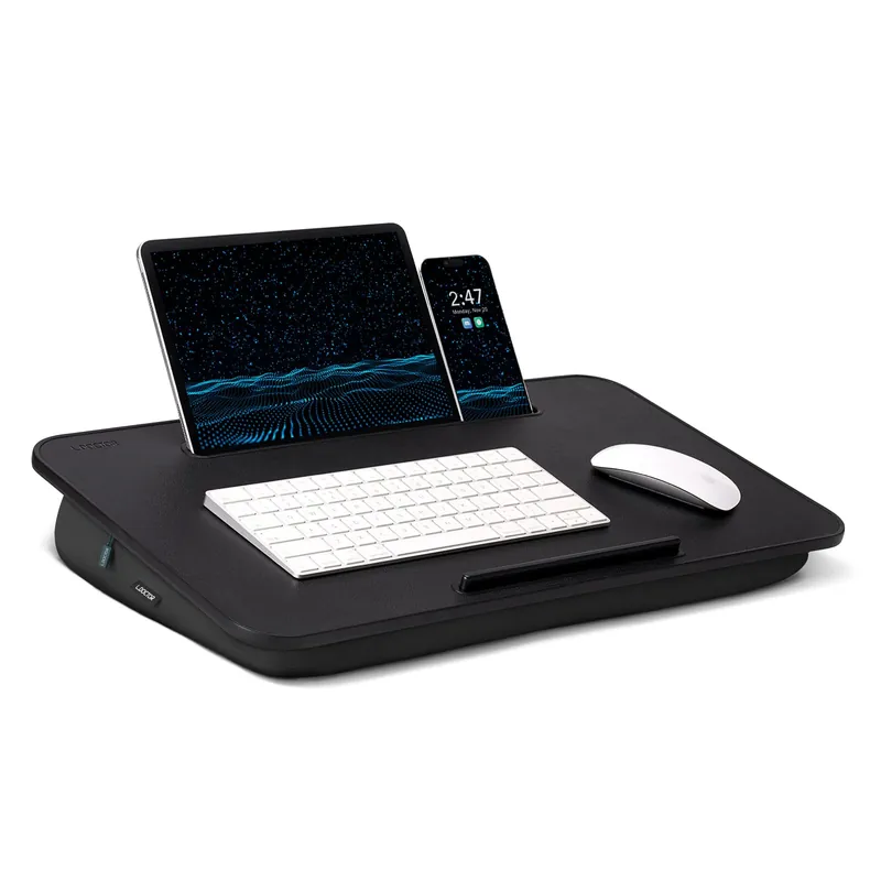 Lap Desk for Laptop with Cushion, Lap Desk Pillow, Fits up to 17 in Laptop, Removable and Washable (Large)