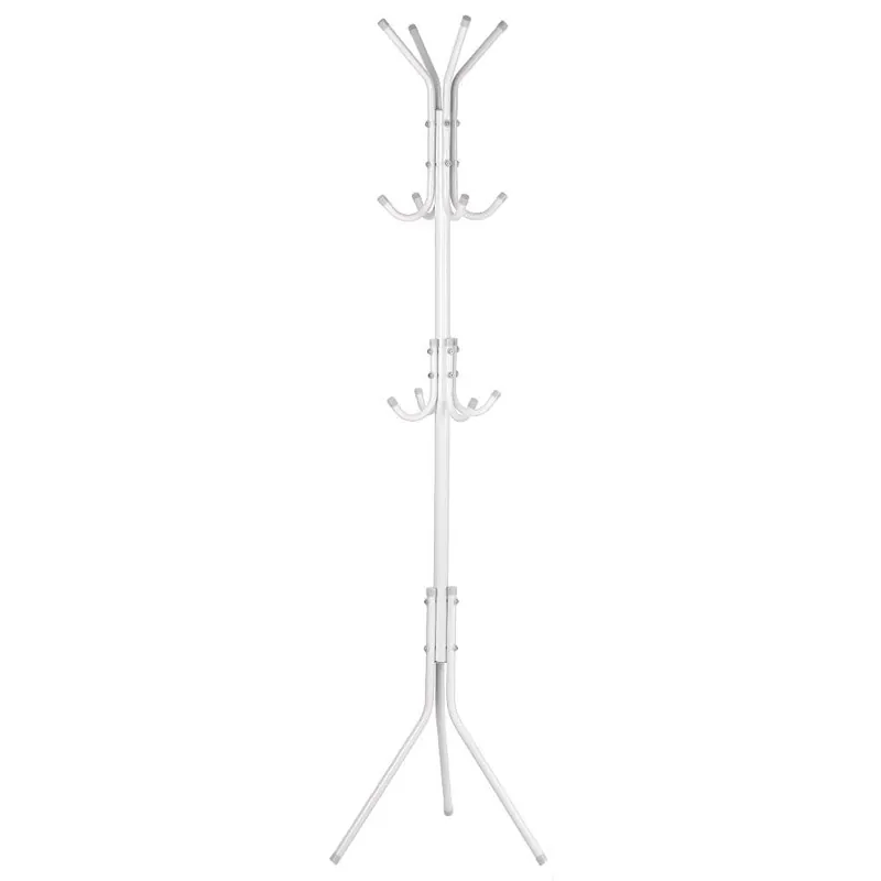 Coat Rack Stand, 10 Hooks Free Standing Hat Hanger Metal Hall Tree Clothes Holder Storage Stand