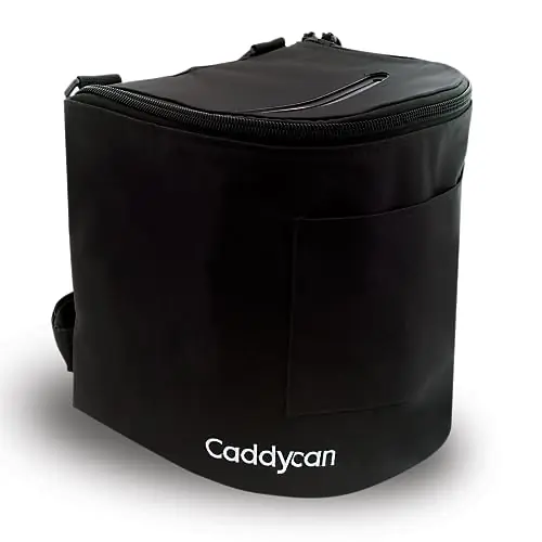 Caddycan Auto - Car Trash Can with Lid Compact, Durable Multipurpose Trash Bin and Organizer for Car, Commuting, Adventures Utility Pockets and 100% Leak-Proof Ideal Car Accessories