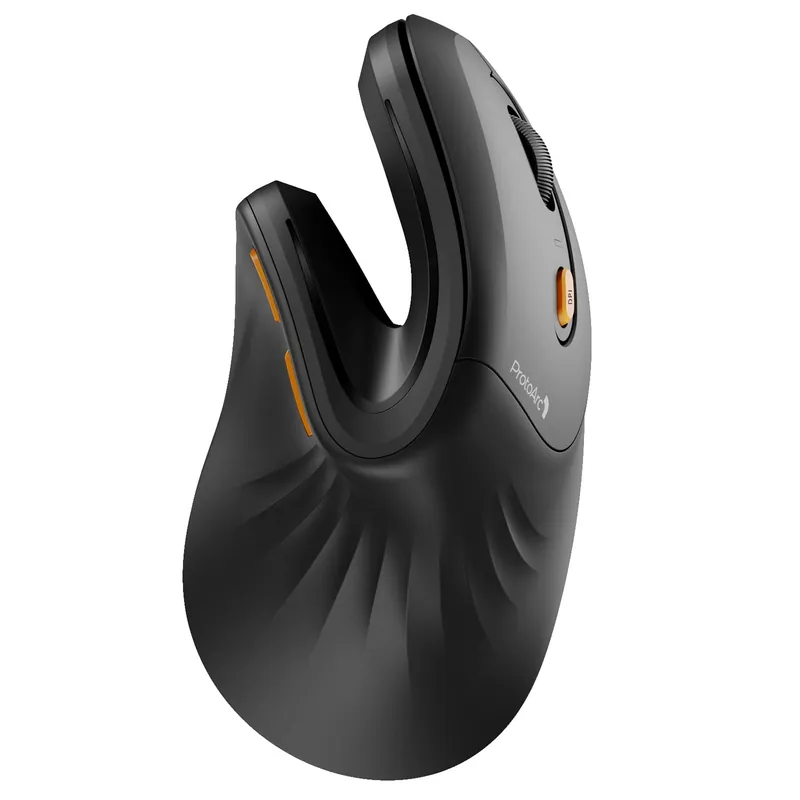 Bluetooth Mouse Wireless, Ergo Mouse with 3 Multi-Device for PC/Notebook/Laptop, Black