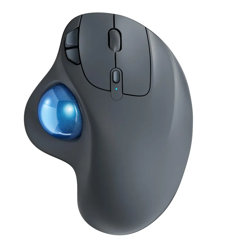 Nulea M501 Wireless Trackball Mouse, Rechargeable Ergonomic, Easy Thumb Control, Precise & Smooth Tracking,