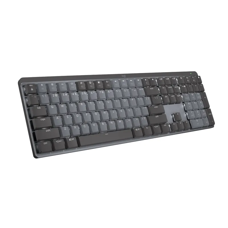 Logitech MX Mechanical Wireless Illuminated Performance Keyboard, Tactile Quiet Switches, Graphite