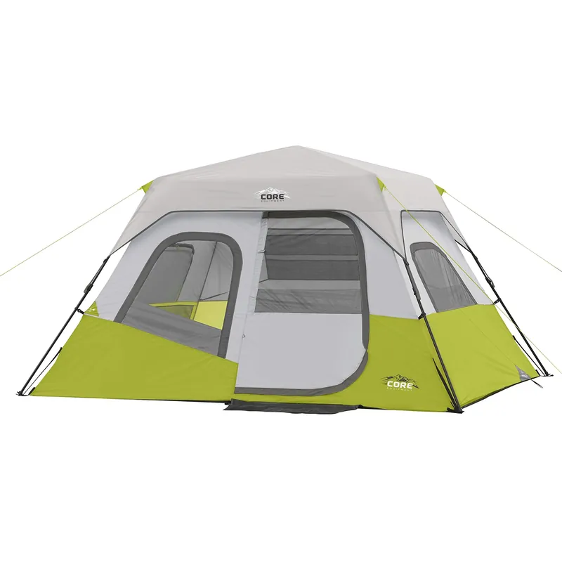 6 Person Instant Cabin Tent Pop Up Tent with Easy 60 Second Camp Setup for Family Camping