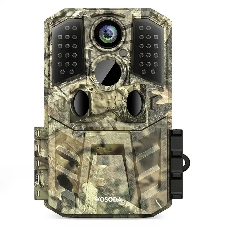 WOSODA 36MP 1920P Trail Camera, Game Camera with Night Vision Motion Activated 0.2s Trigger Time 120° Wide Sensor Hunting Deer Camera Waterproof with 2‘‘ LCD for Outdoor Wildlife Monitoring