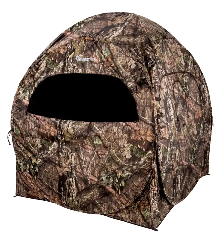 Ameristep Doghouse Run & Gun Hunting Blind Lightweight 2 Person Ground Blind in Mossy Oak Break-Up Country, One Size