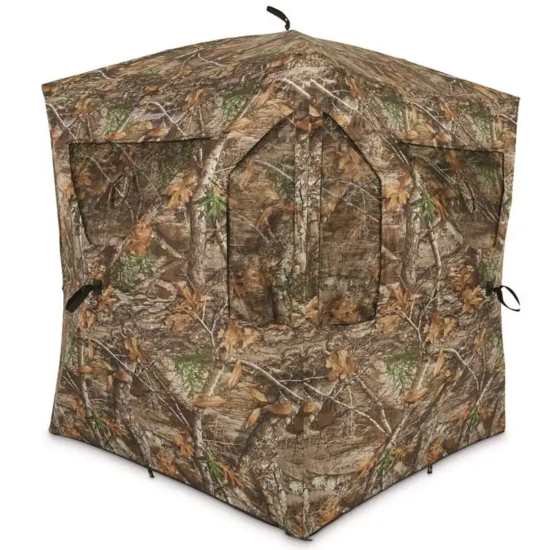 Ameristep Brickhouse Hunting Blind 3-Person Ground Blind in Mossy Oak Break-Up Country, One Size