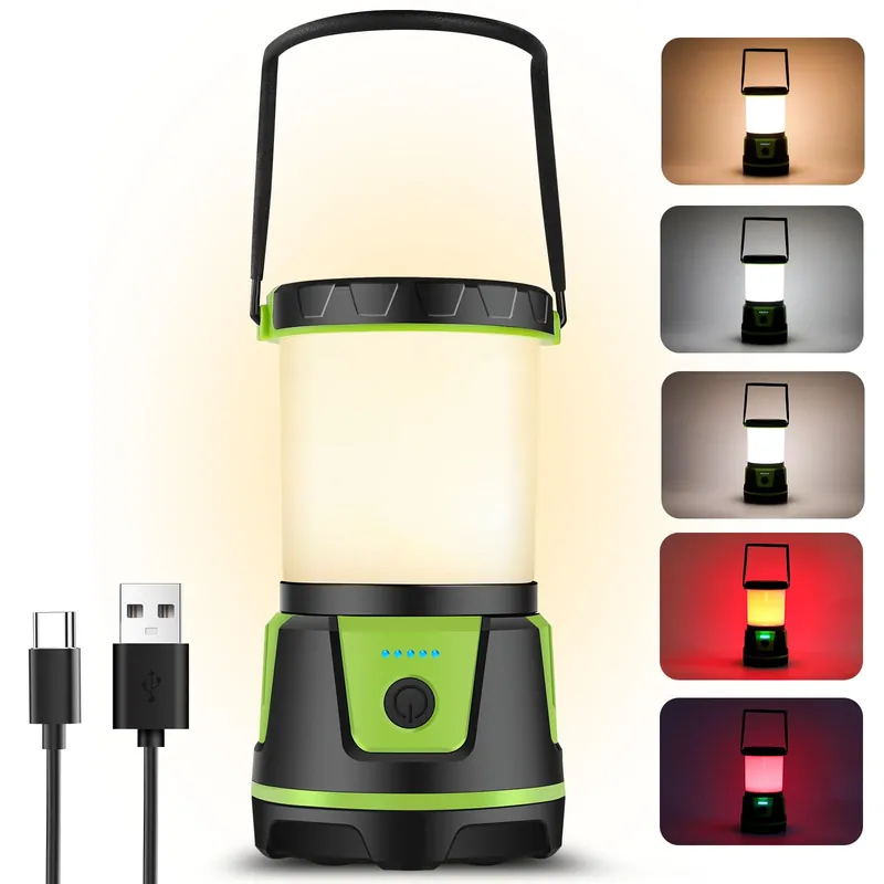 Camping Lantern 3000 High Lumens Battery-Powered Light with 5 Modes, 12‘‘ Portable led Camping Lantern