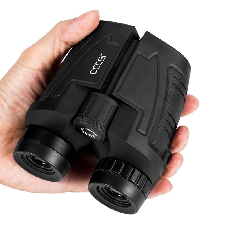 12x25 Compact Binoculars for Adults and Kids, Large Eyepiece Waterproof Binocular with Low Light Vision