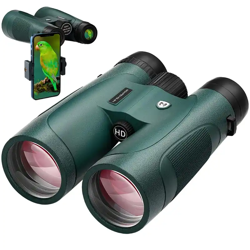 15x52 HD Binoculars for Adults High Powered with Upgraded Phone Adapter - Large View Binoculars