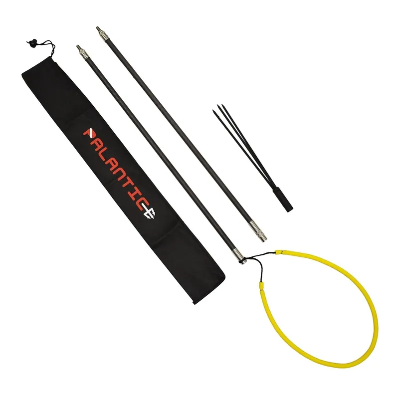 Scuba Choice Heavy Duty Carbon Fiber 5‘ Travel Spearfishing 2-Piece Pole Spear 3 Prong Tip