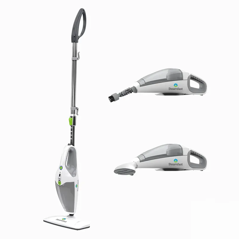 Steamfast SF-295 3-in-1 Mop, Handheld Steam Cleaner, and Fabric Steamer, 7 Steam Levels, 9 Accessories, 2 Washable Mop Pads