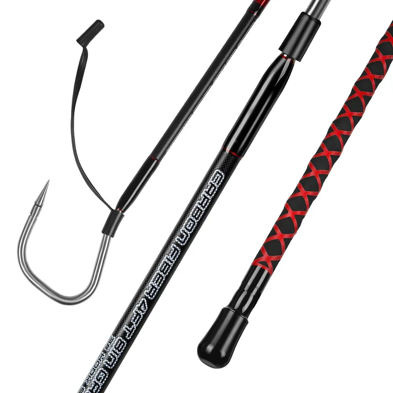 Fishing Gaff Saltwater Fish Gaff with S316 Stainless Steel Fishing Hook Carbon Fiber Fishing Gaff 4‘8‘‘/ 7‘ (4‘8‘‘ Gaff - 4‘‘ Hook)