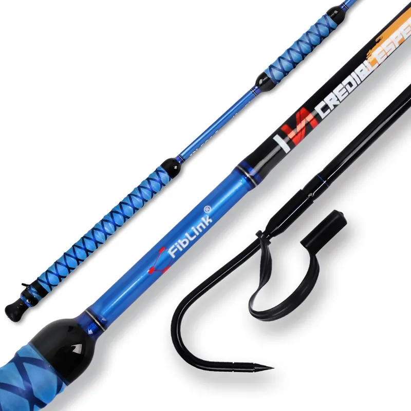 Fishing Gaff Portable Fish Gaff with Stainless Steel Fishing Hook for Saltwater Offshore 3‘/5‘/6‘ (Length 5‘)