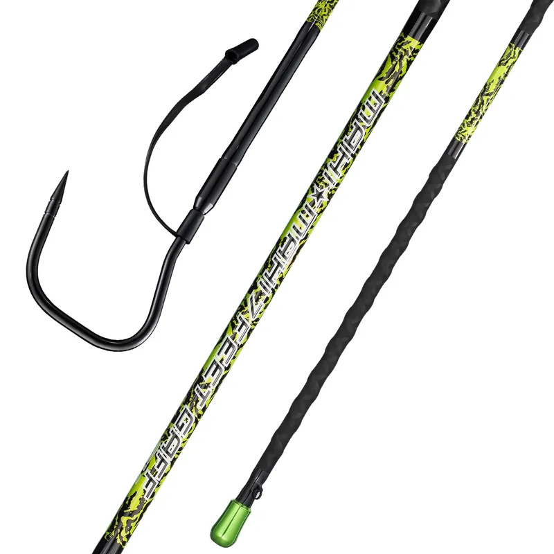 Fishing Gaff Saltwater Fish Gaff with 4-Inch Stainless Steel Fishing Hook Solid Fiberglass Fishing Gaff 3‘/ 4‘8‘‘/ 7‘ (3-Feet)