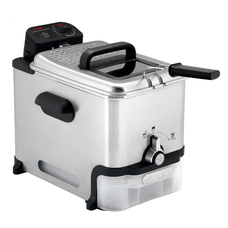 Deep Fryer with Oil Filtration System 1700W Stainless Steel Fryer, Dishwasher Safe Parts, Digital Timer