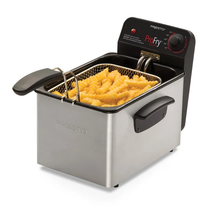 Stainless Steel Pro Fry Immersion Element Deep Fryer Silver